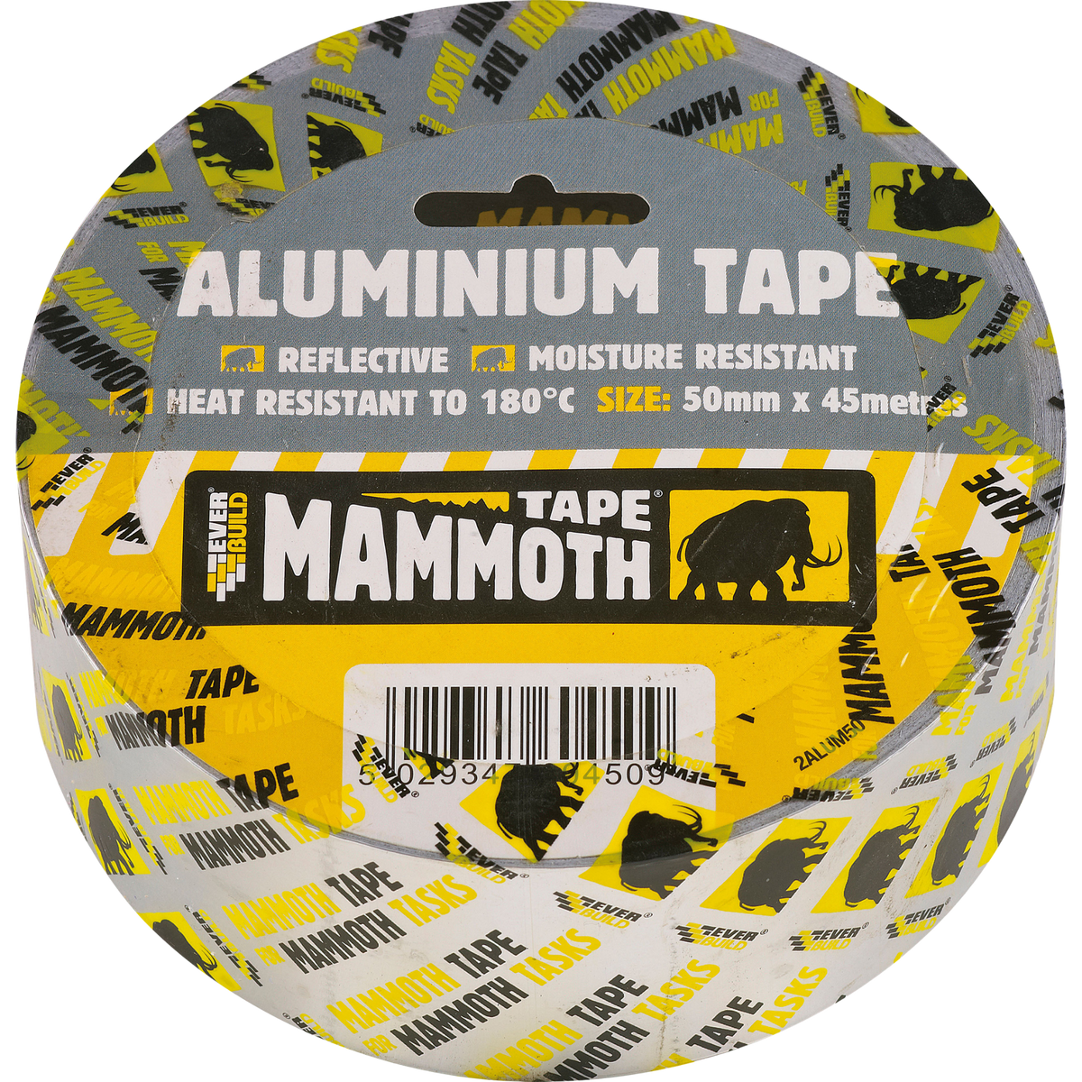 Everbuild Mammoth Aluminium Tape – Silver / 50mm x 45m