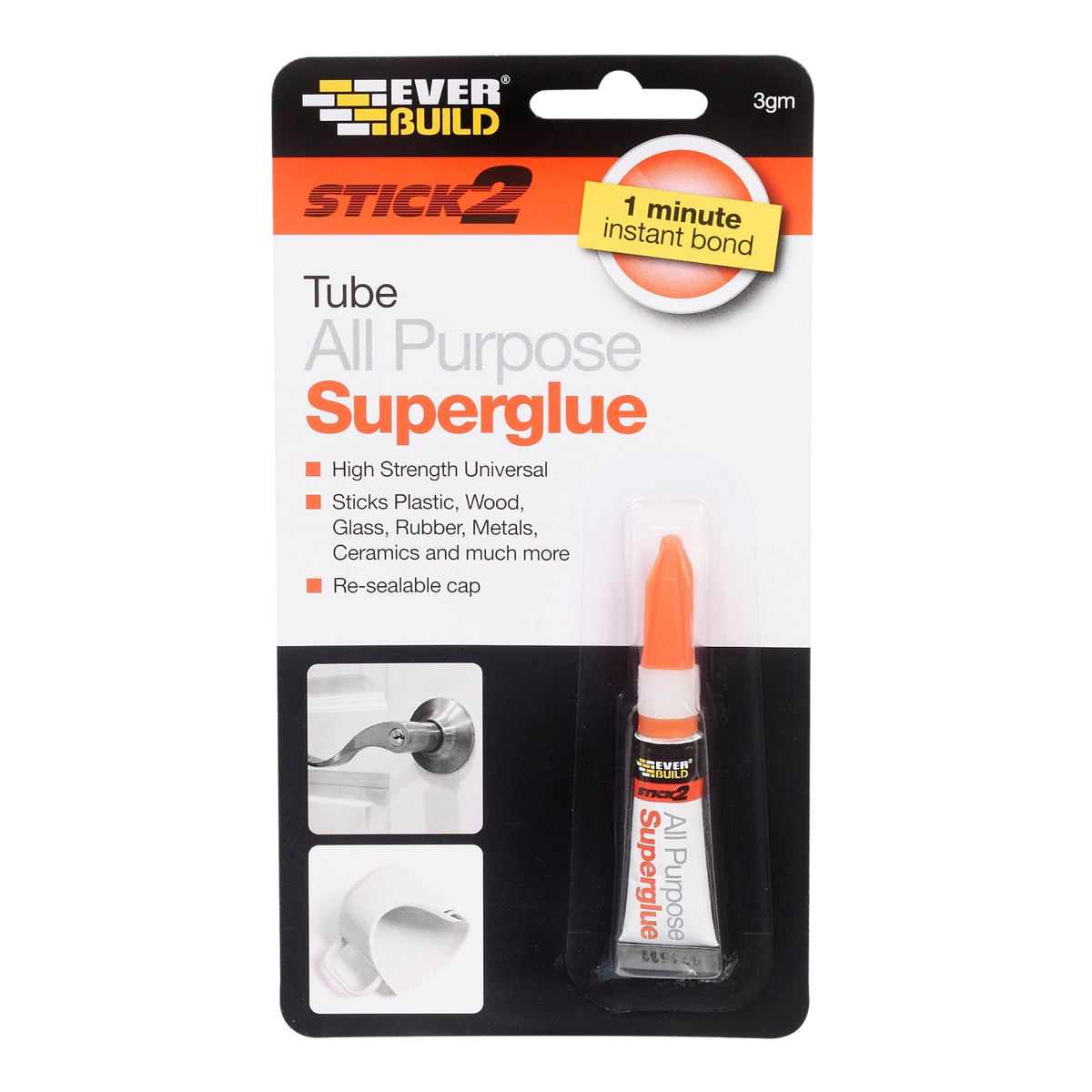 Everbuild Stick2 All Purpose Superglue – 3g
