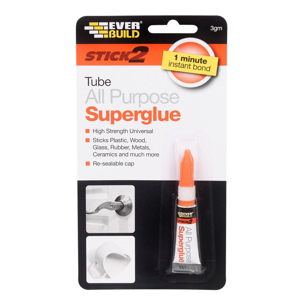 Everbuild Stick2 All Purpose Superglue – 5g