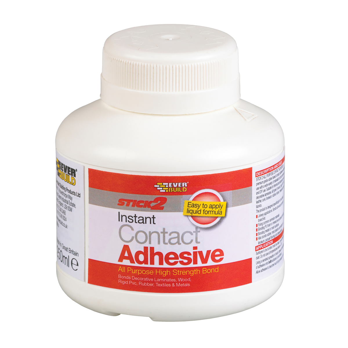 Everbuild Stick2 All Purpose Contact Adhesive – 250ml