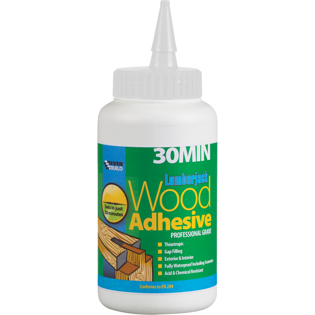 Everbuild Lumberjack 30 Minute Polyurethane Wood Adhesive – 750g