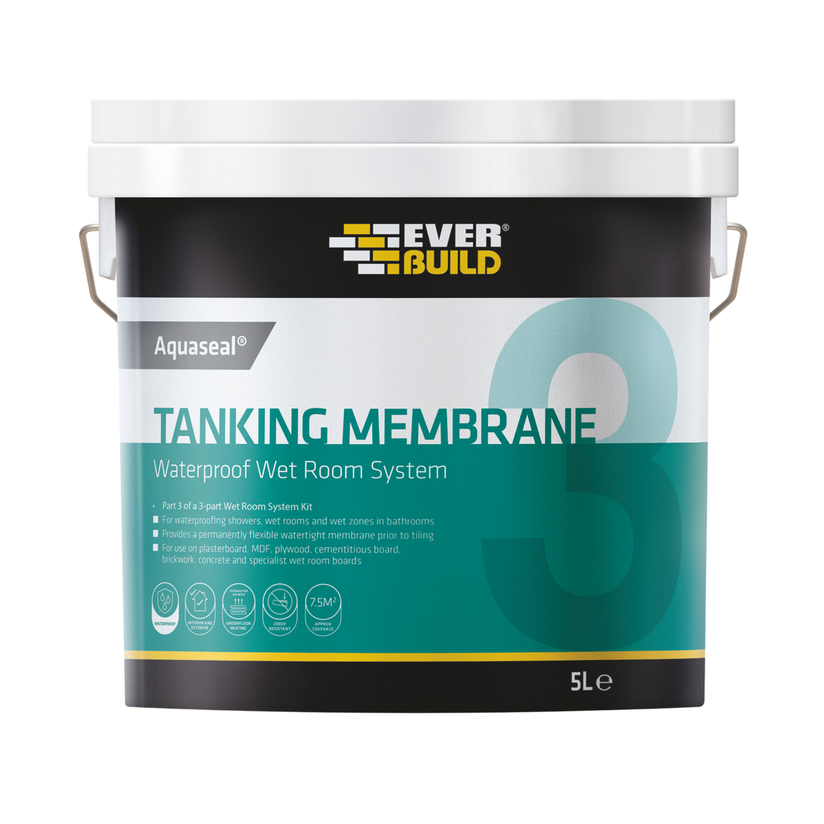 Everbuild Aquaseal Waterproof Tanking Membrane – Blue / 5L