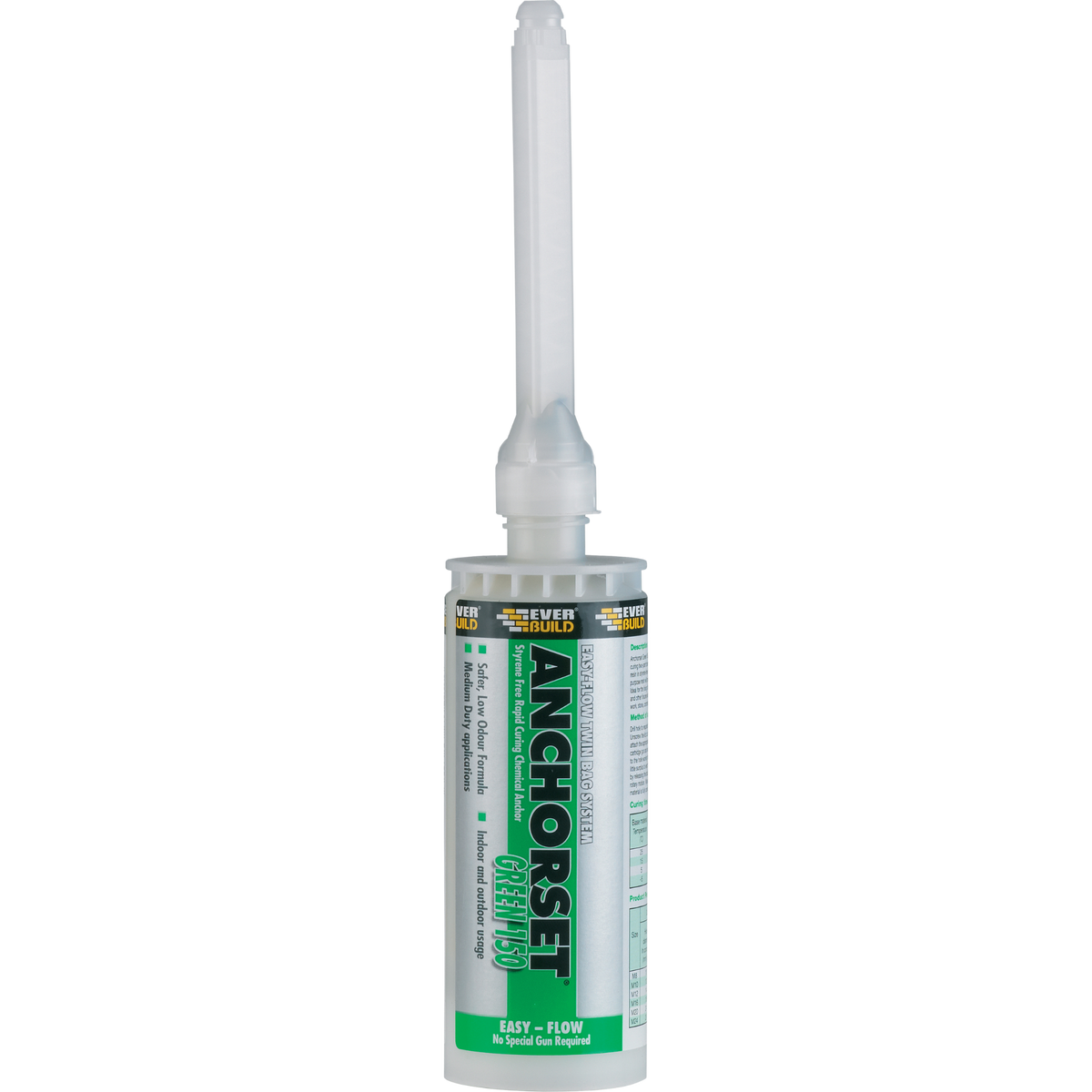 Everbuild Anchorset Green Chemical Anchor – 150ml