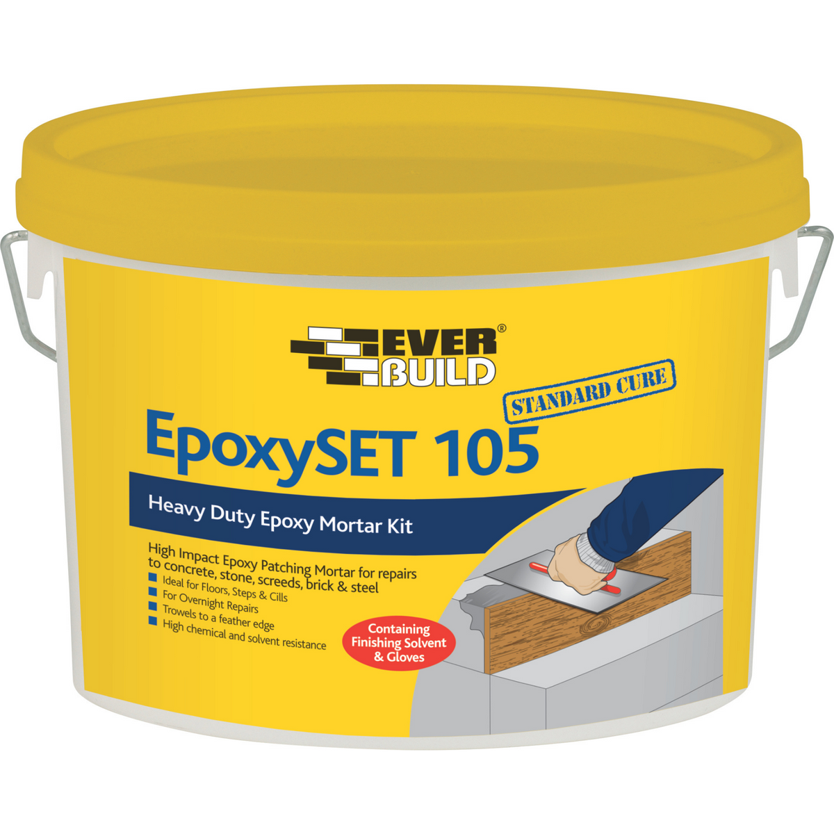 Everbuild EpoxySet 105 Heavy Duty Epoxy Mortar Kit – Grey / 4kg