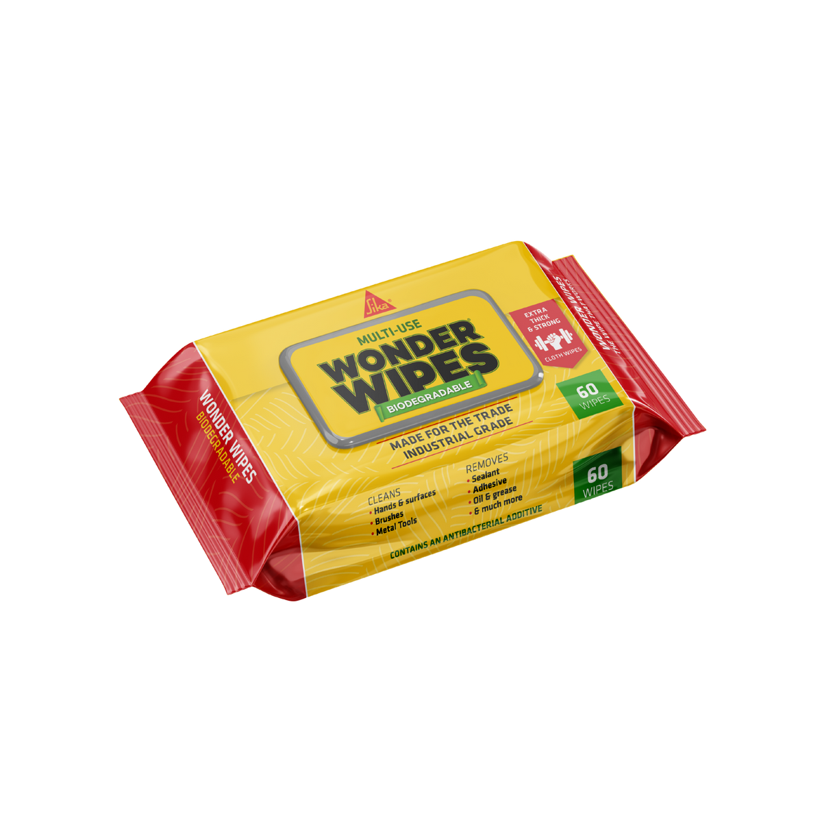 Sika Wonder Wipes Biodegradable – Pack of 60