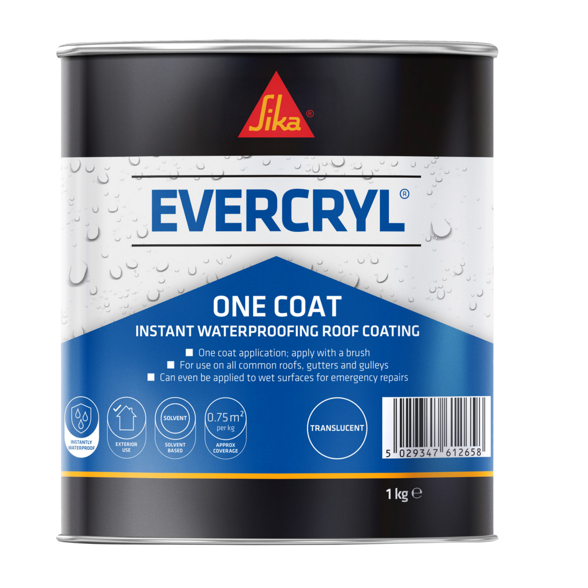 Sika Evercryl One Coat Roof Repair – Translucent / 1kg