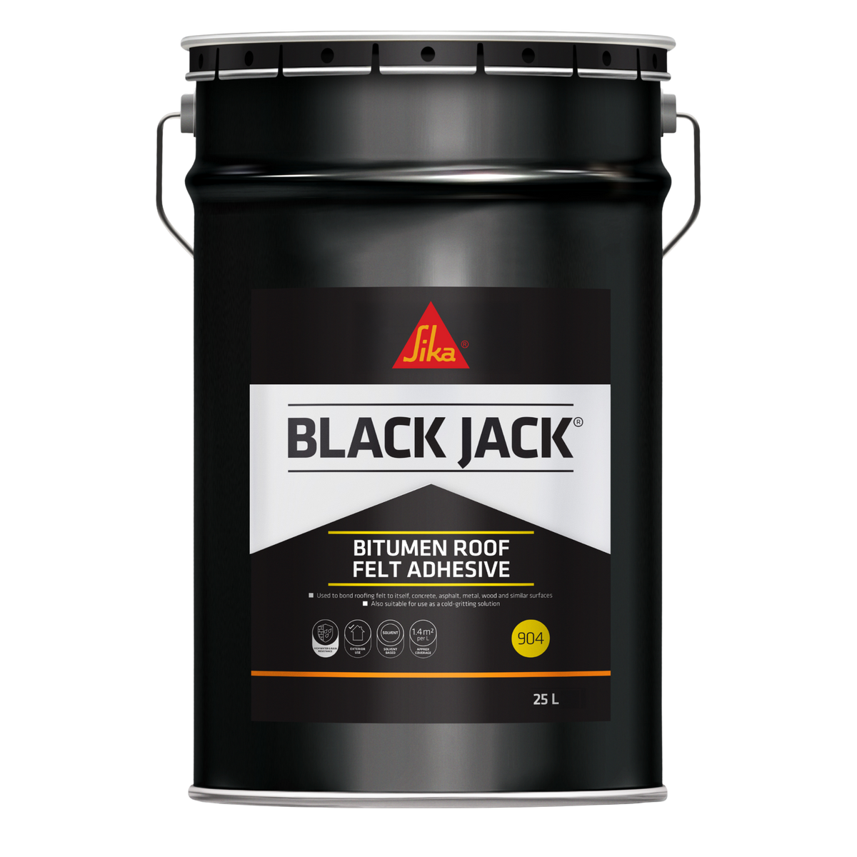 Sika Black Jack 904 Roof Felt Adhesive – Black / 25L
