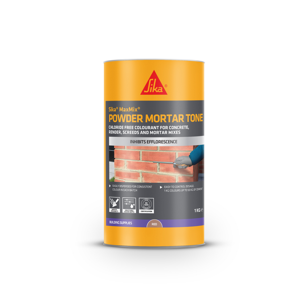 Sika MaxMix Powder Mortar Tone – Red / 1kg