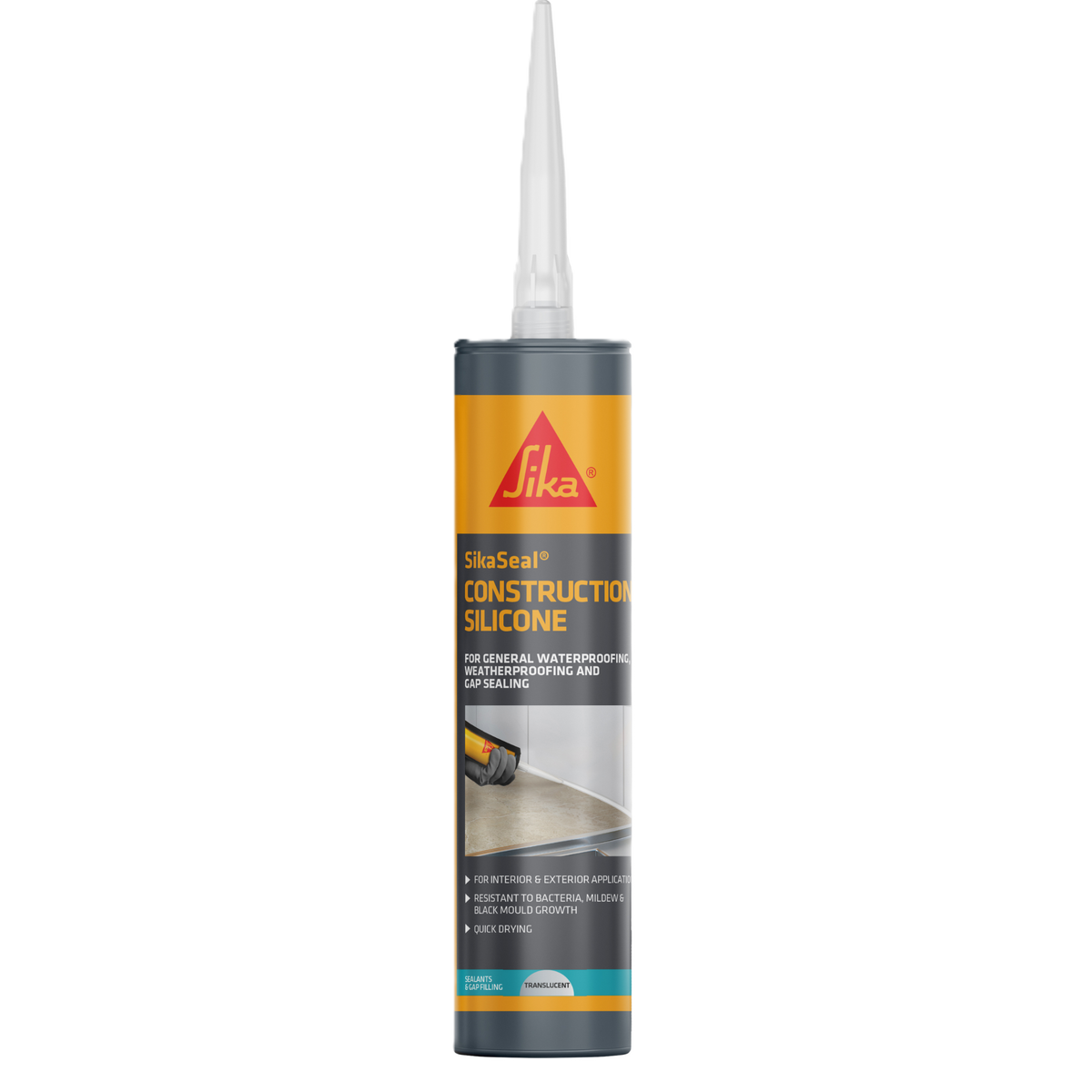 SikaSeal Construction Silicone – Translucent / 295ml