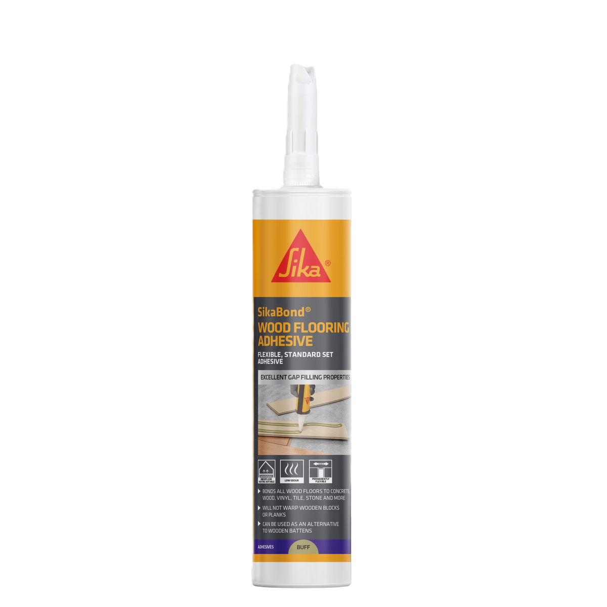 SikaBond Wood Flooring Adhesive – Buff / 600ml foil