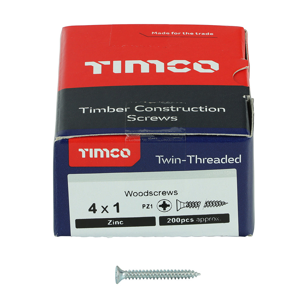 TIMCO Twin Woodscrew PZ1 CSK Zinc