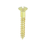 TIMCO Brass Timber Screw SLOT R CSK