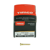 TIMCO Brass Timber Screw SLOT R CSK