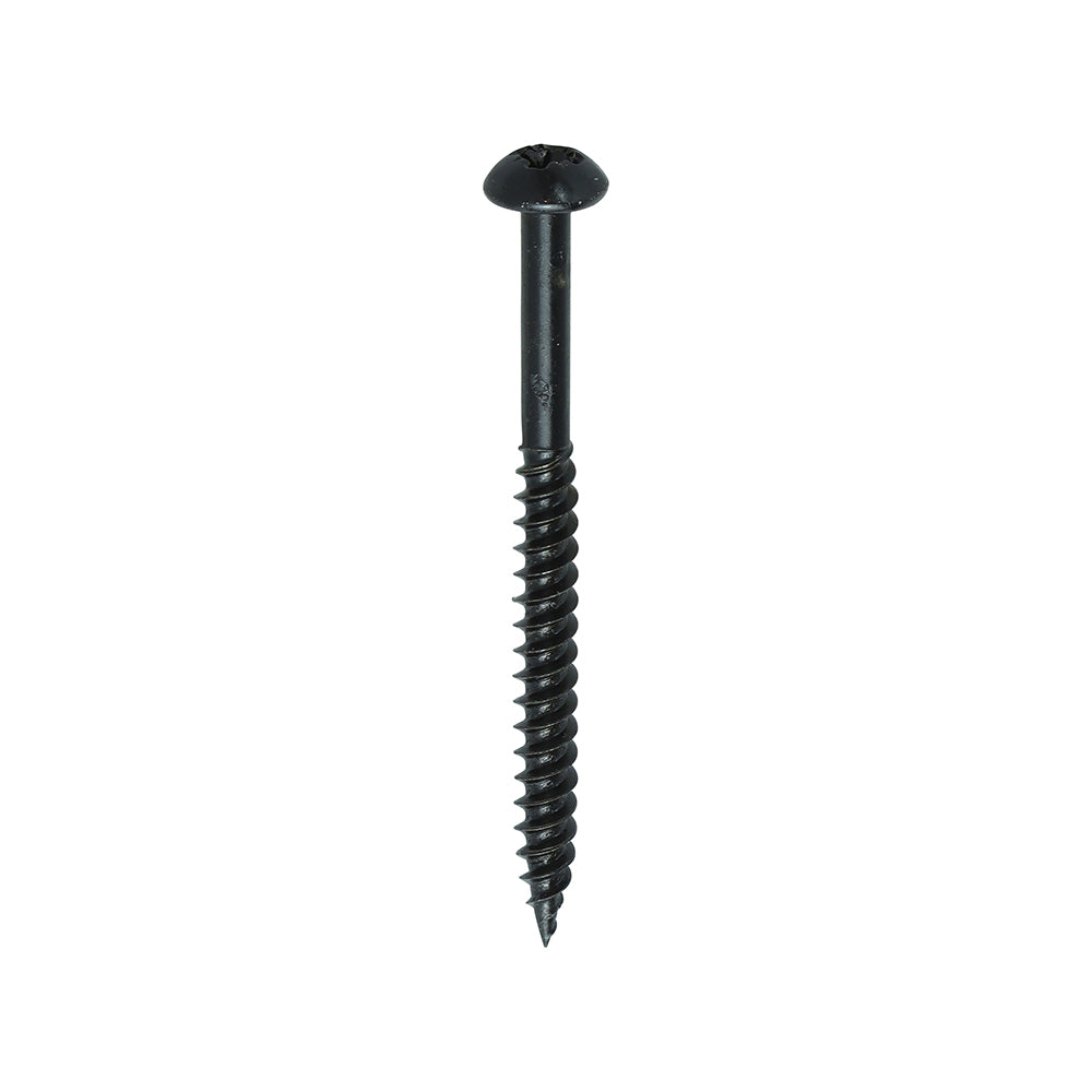 TIMCO Blackjax Screw PZ2 RND Black