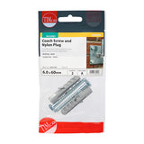 TIMCO Coach Screw & Nylon Plugs