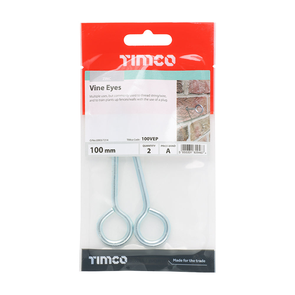 TIMCO Vine Eyes - BZP