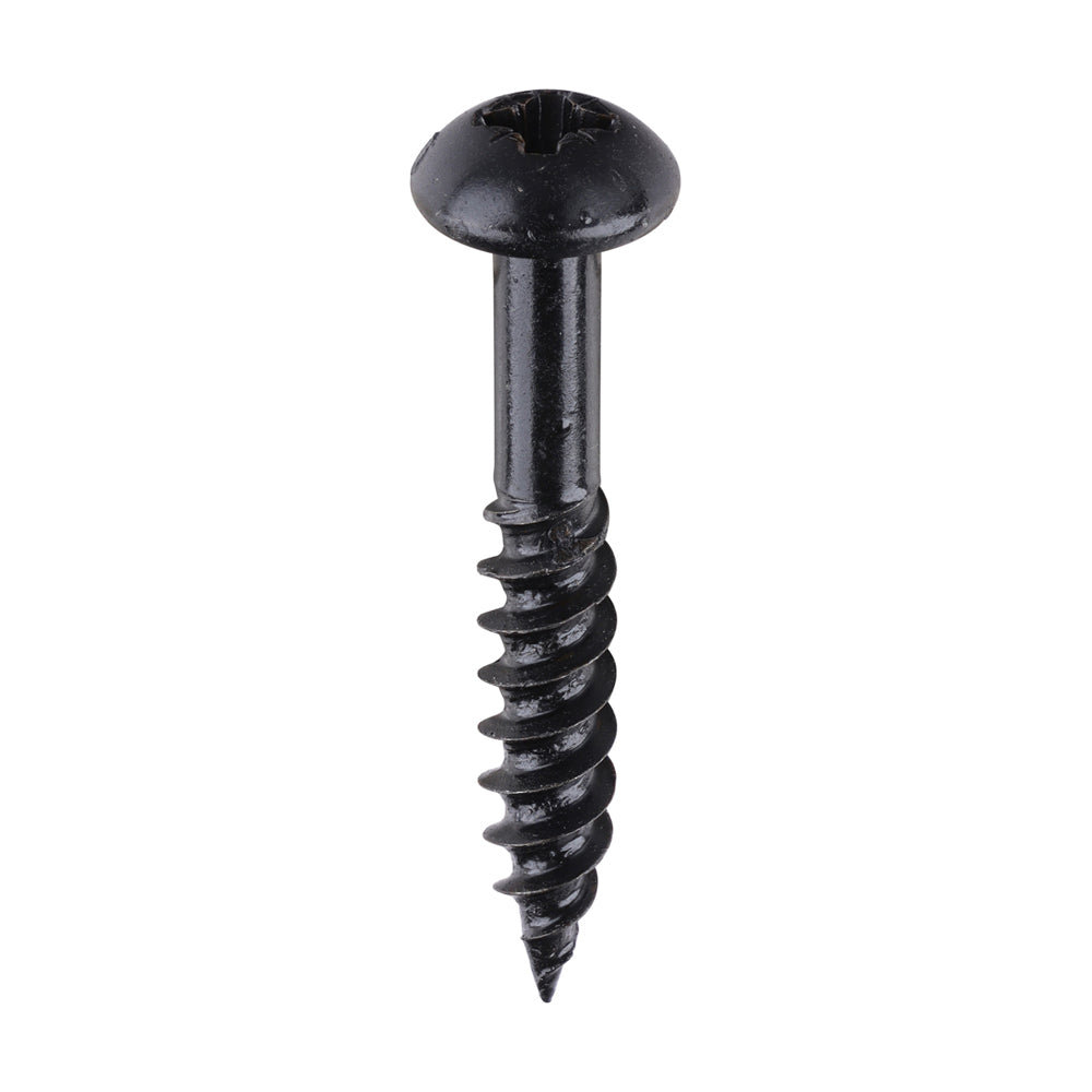 TIMCO Blackjax Screw PZ2 RND Black