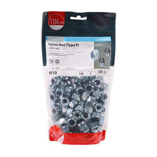TIMCO Nylon Nut Type P DIN 982 BZP