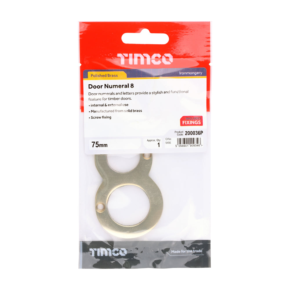 TIMCO Door Numeral 8