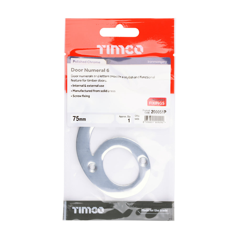 TIMCO Door Numeral 6