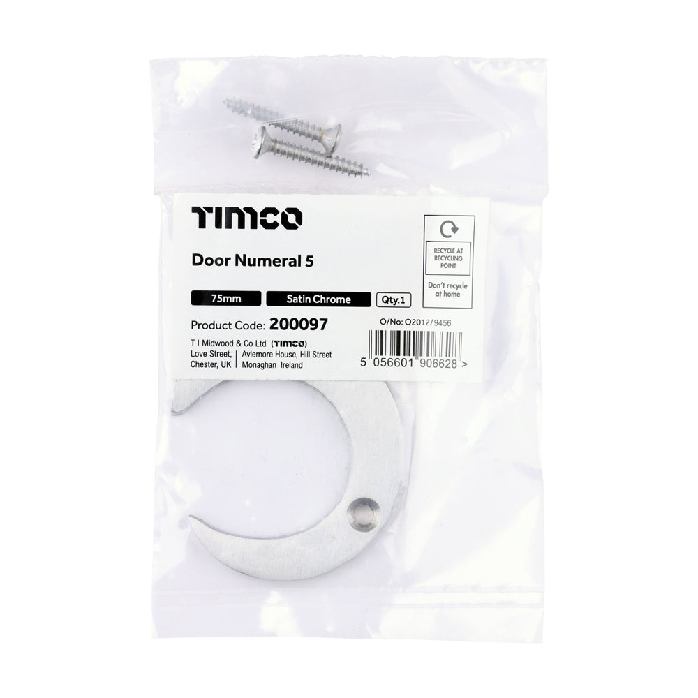 TIMCO Door Numeral 5