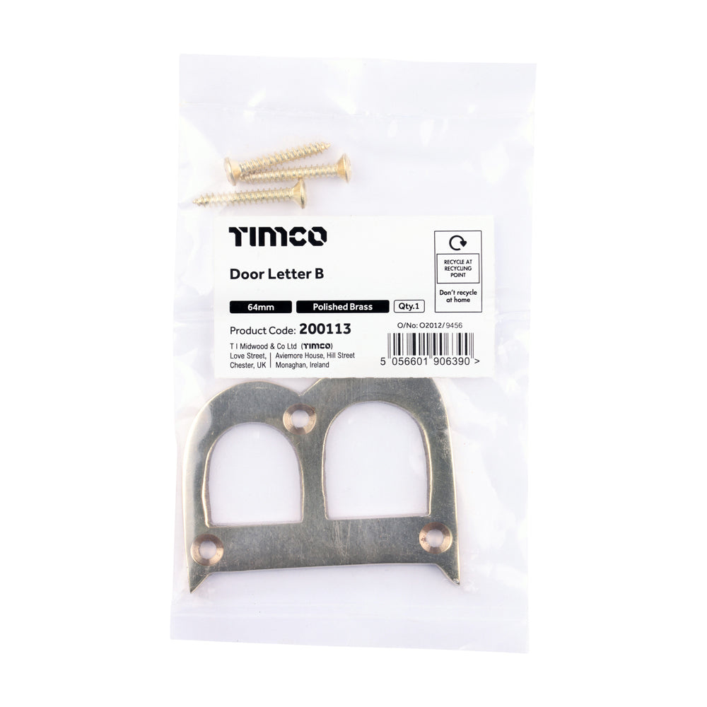 TIMCO Door Letter B