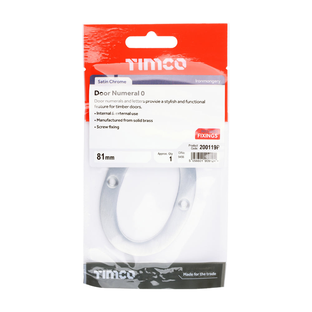 TIMCO Door Numeral 0