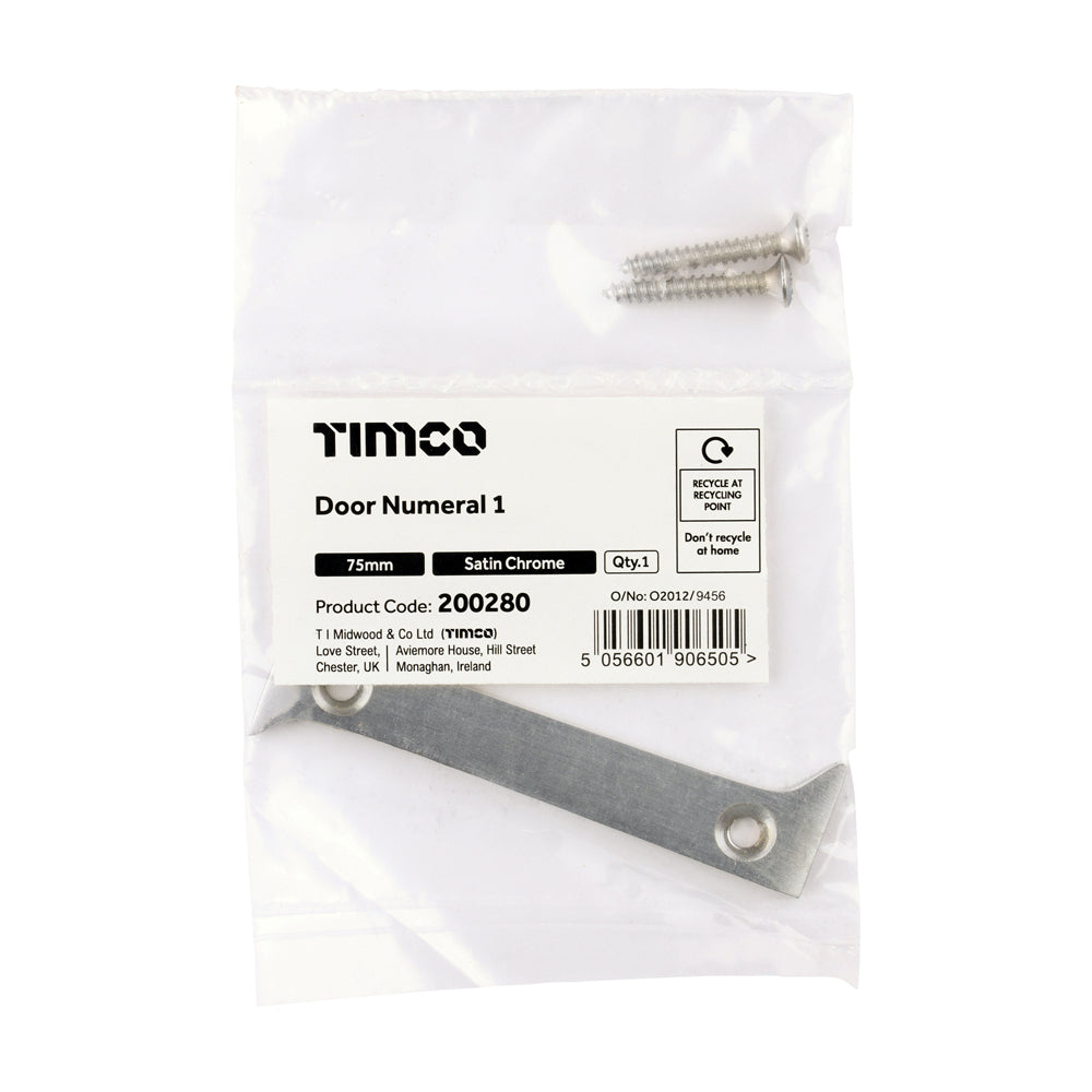 TIMCO Door Numeral 1