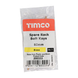TIMCO Spare Rack Bolt Key 2 Pack