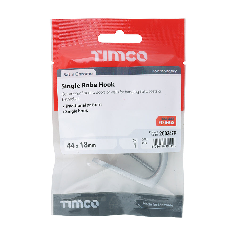 TIMCO Single Robe Hook