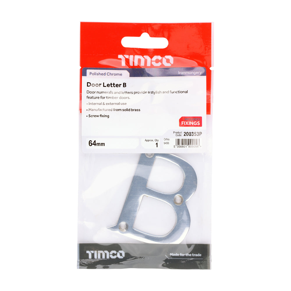 TIMCO Door Letter B