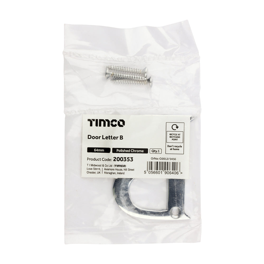 TIMCO Door Letter B