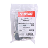 TIMCO QuickFit Round Deadbolt Nickel