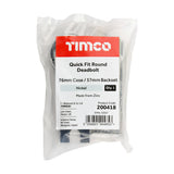 TIMCO QuickFit Round Deadbolt Nickel