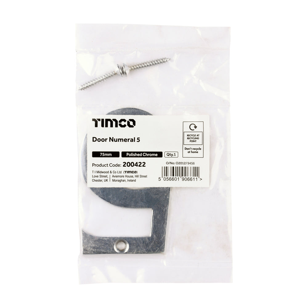 TIMCO Door Numeral 5