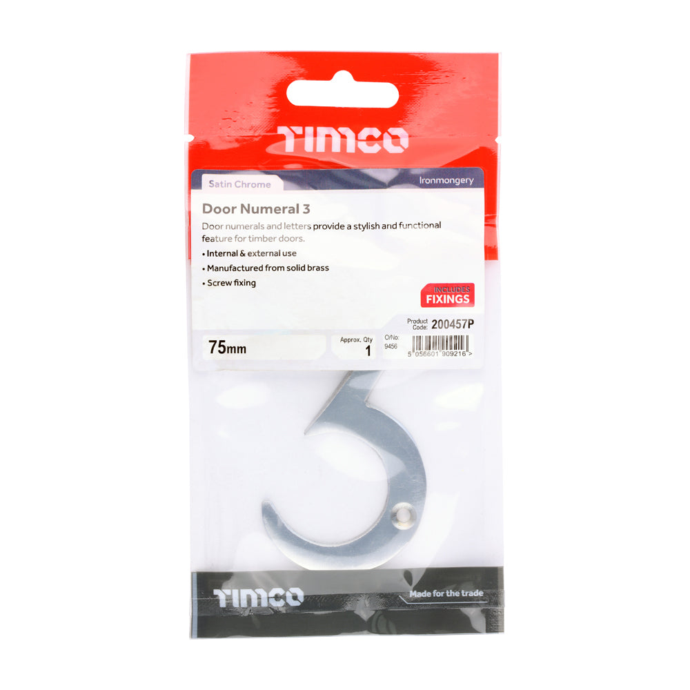 TIMCO Door Numeral 3