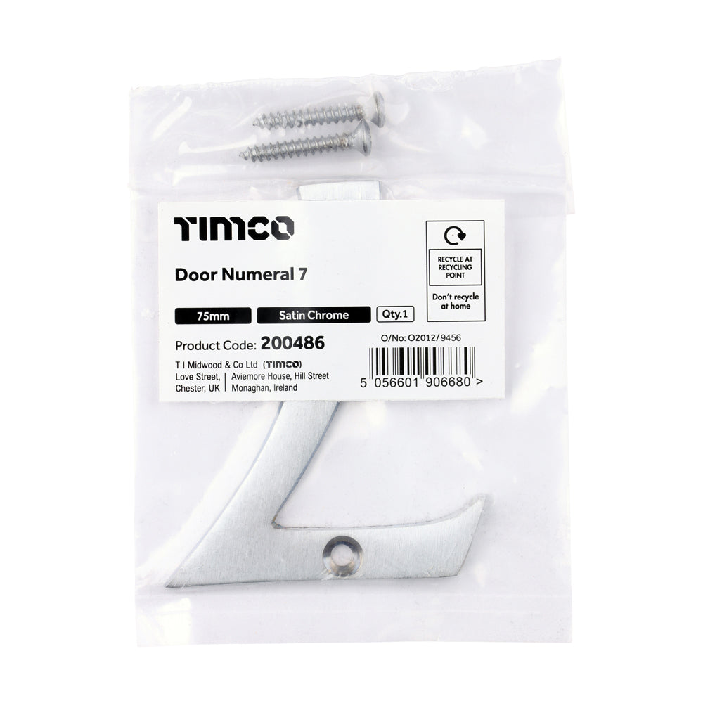 TIMCO Door Numeral 7