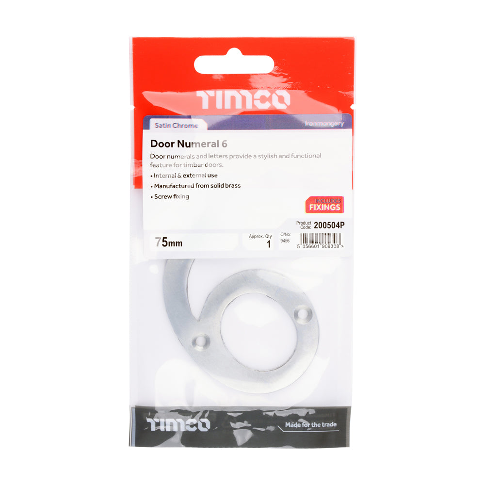 TIMCO Door Numeral 6