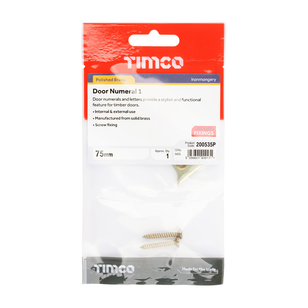 TIMCO Door Numeral 1