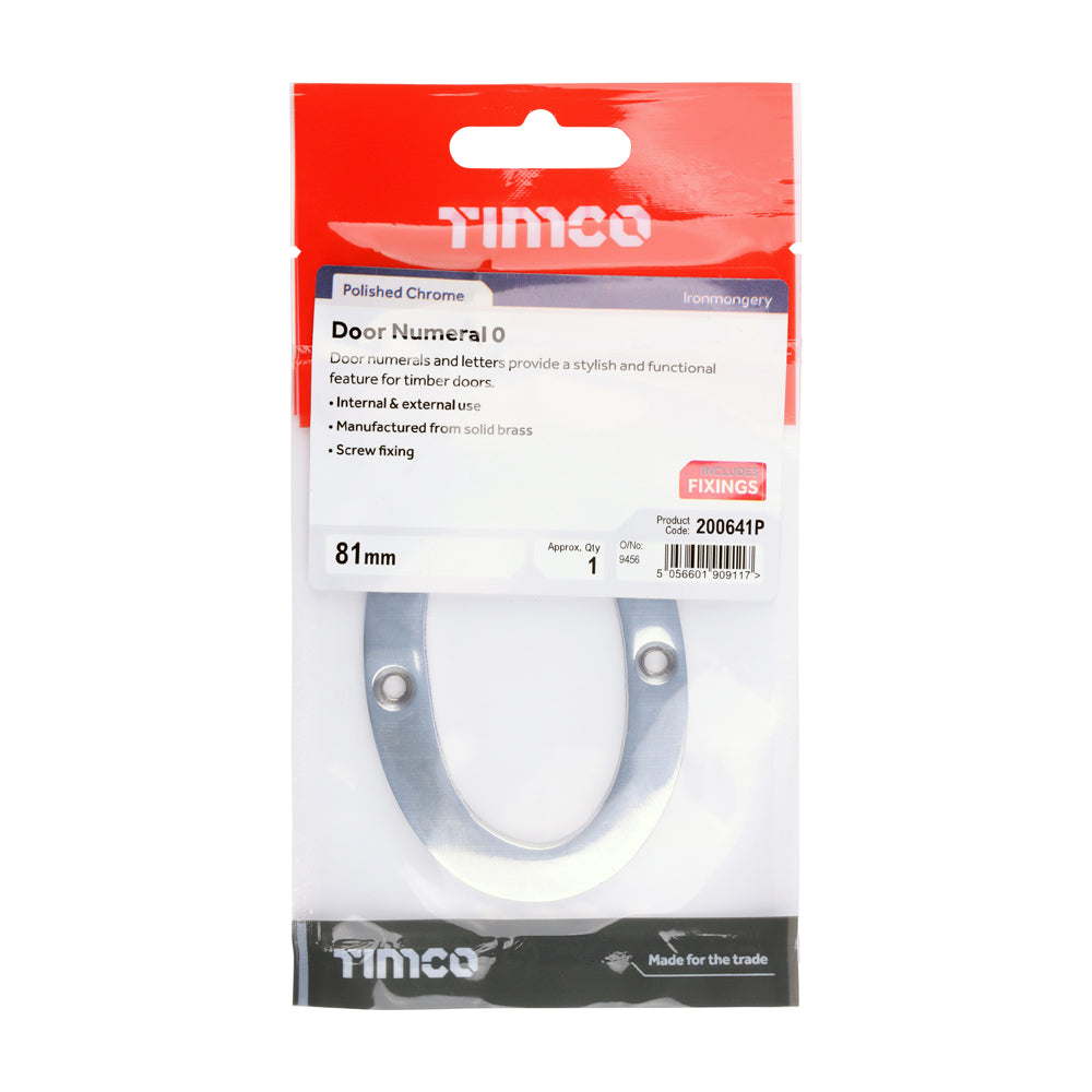 TIMCO Door Numeral 0