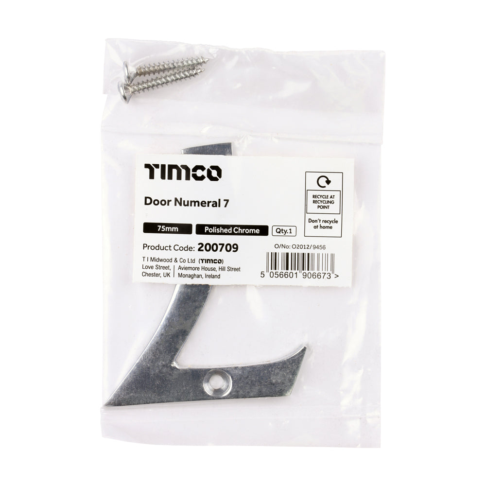 TIMCO Door Numeral 7