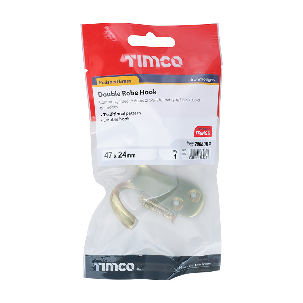 TIMCO Double Robe Hook