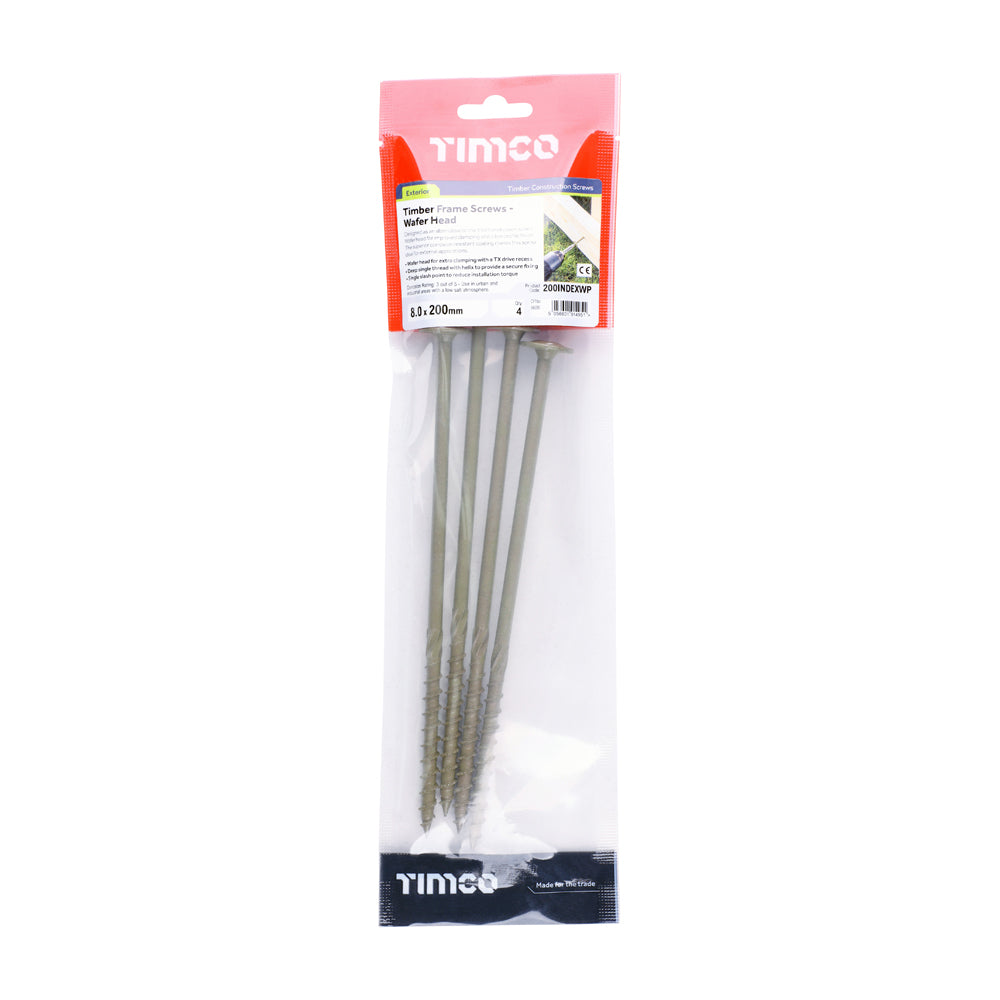 TIMCO Wafer Head Timber Screw - Green