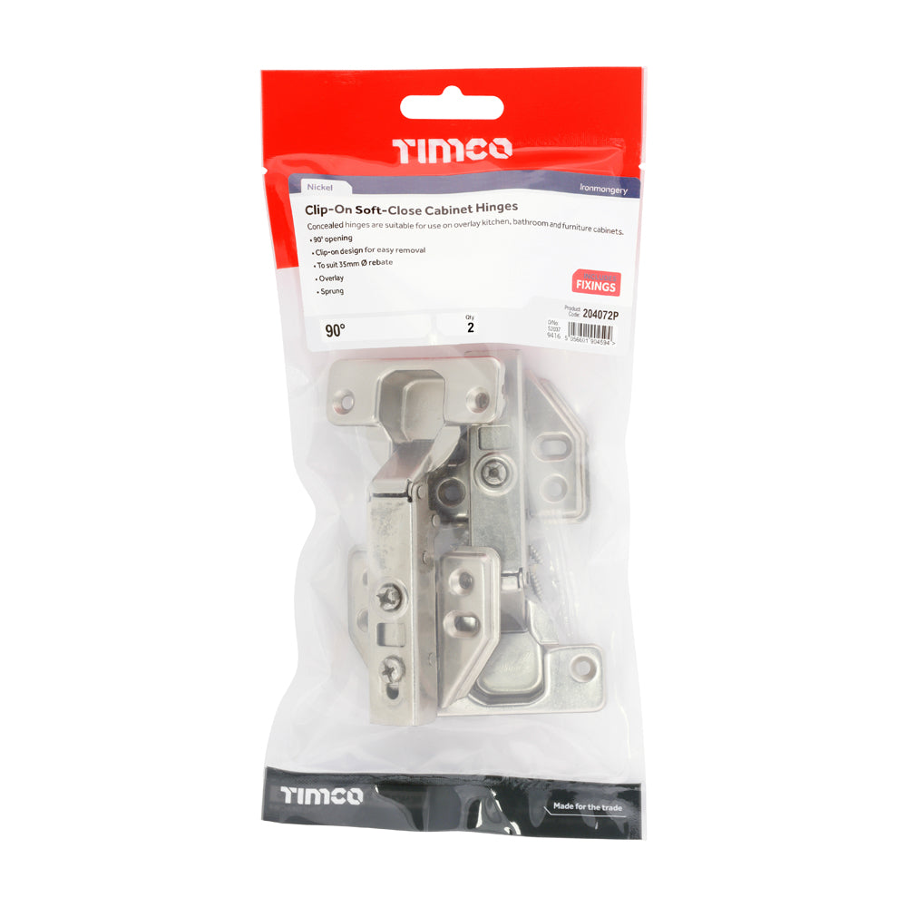 TIMCO Clip-On Cabinet Hinges NKL