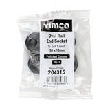 TIMCO Oval End Socket P/Chrome