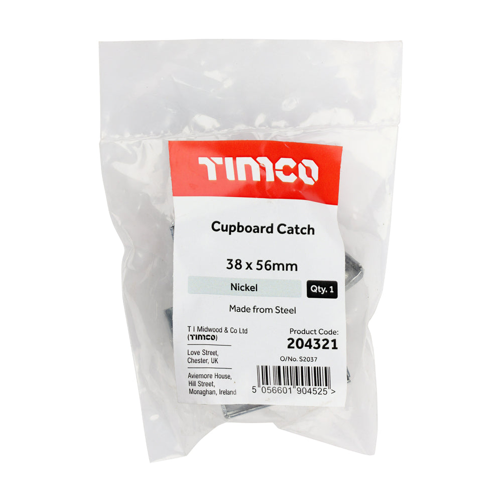 TIMCO Cupboard Catch Nickel