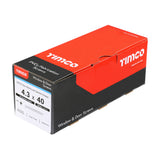 TIMCO PVC Window Screw RIB CSK