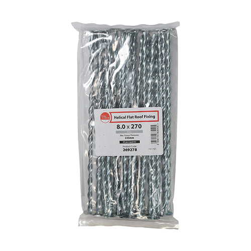 TIMCO Helical Flat Roof Fixing Zinc