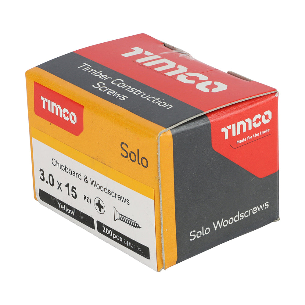TIMCO Solo Woodscrew PZ1 CSK