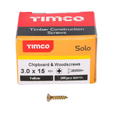 TIMCO Solo Woodscrew PZ1 CSK